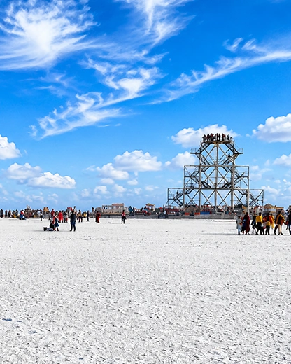 White Rann of Kutch famous Salt Desert in Gujarat